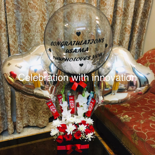 Customized balloon bouquet